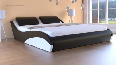 Łóżko Stilo-2 Premium z pojemnikiem i materacem