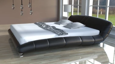 Łóżko do sypialni Lazurro-2 Slim 200x200 skóra naturalna